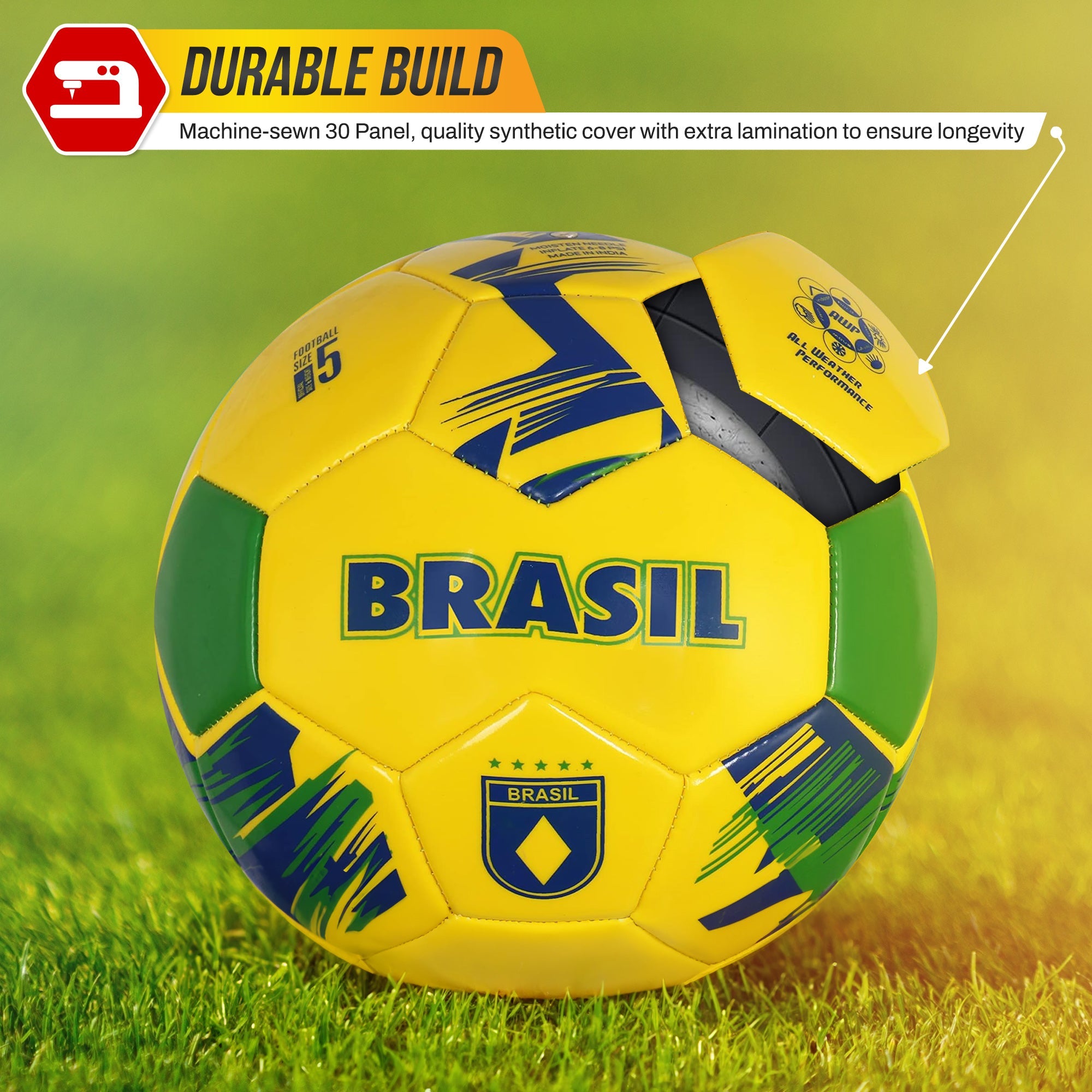 Vizari Mini National Team Soccer Balls – Brazil Yellow