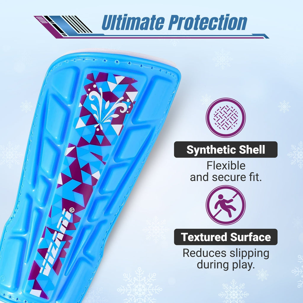 Vizari Frost Youth Soccer Shin Guards – Blue/Maroon