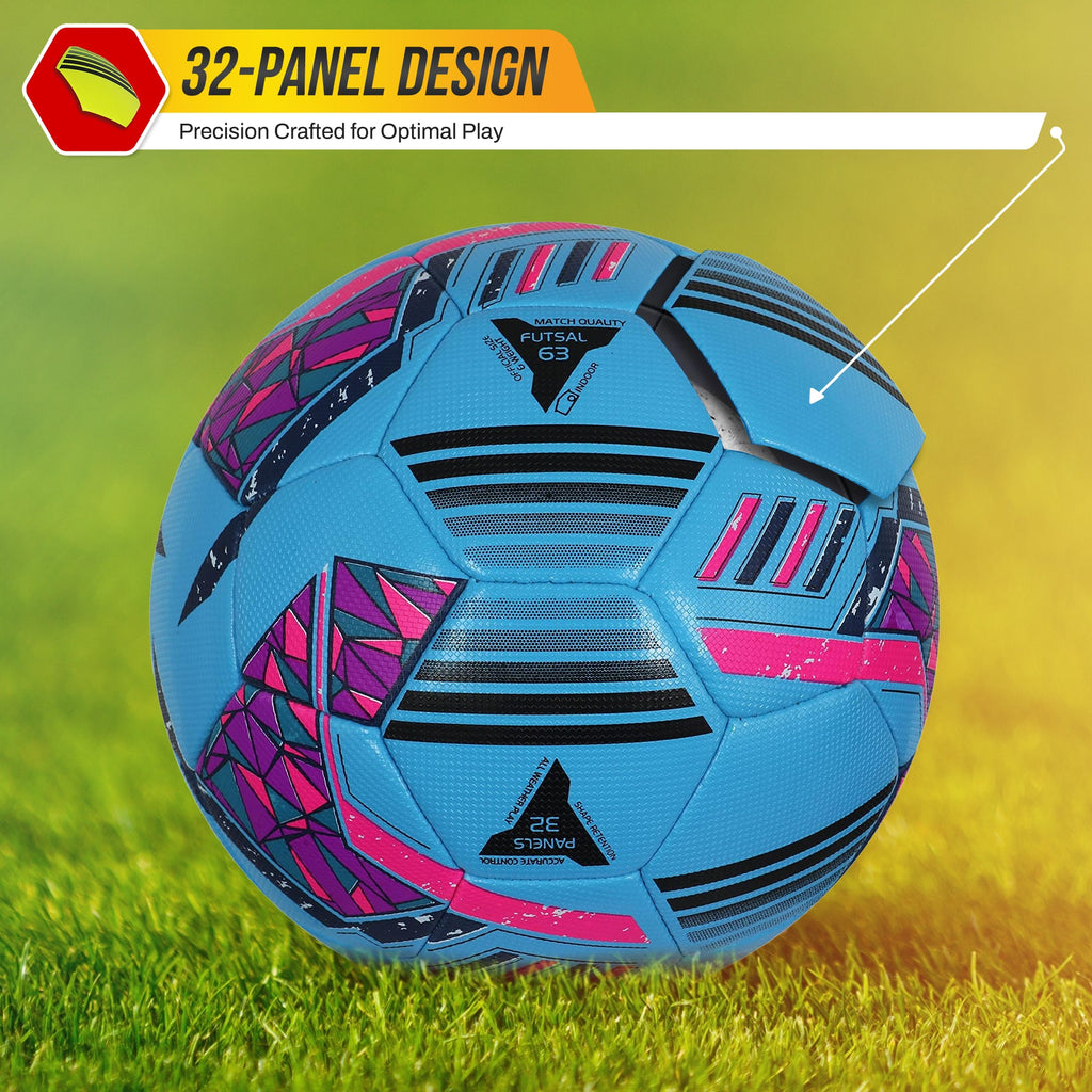 Vizari Reflect Pro Premium Indoor Soccer Ball – Sky Blue