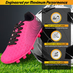 Stealth Firm Ground Soccer Shoes -Pink/Black - Vizari Sports