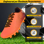 Vizari Stealth Firm Ground Soccer Shoes – Orange/Black