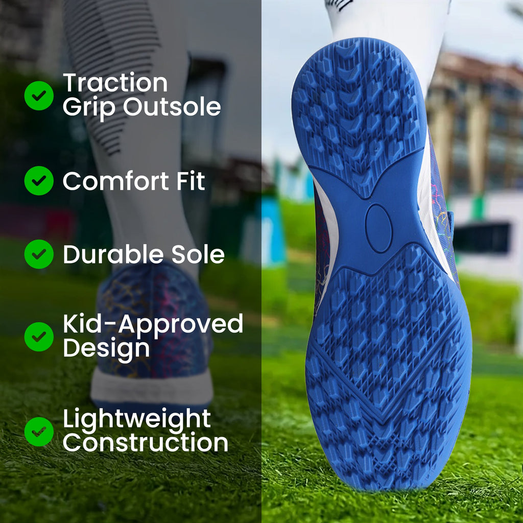 Vizari Zodiac Velcro Junior Turf Soccer Shoes – Blue