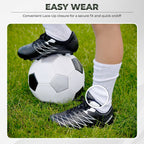 Boca Firm Ground Soccer Shoes -Black/White - Vizari Sports