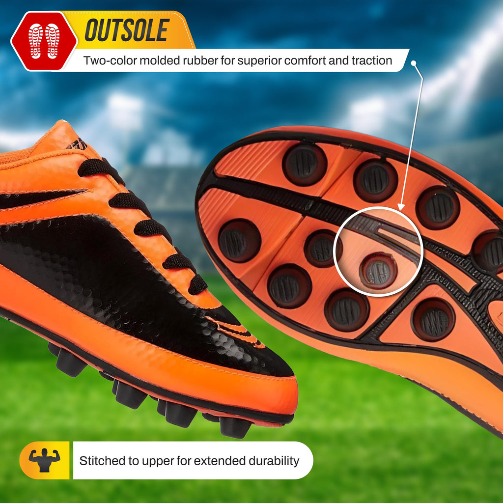 Vizari Infinity Youth Firm Ground Soccer Cleats – Orange/Black