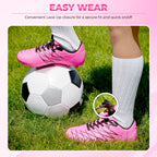 Vizari Boca Youth Firm Ground Soccer Cleats – Pink/Black