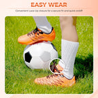 Boca Firm Ground Soccer Cleats - Orange/Black - Vizari Sports