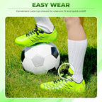 Boca Firm Ground Soccer Cleats - Green/Black - Vizari Sports