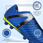 Vizari Impact Youth Firm Ground Soccer Shoes – Blue/Silver