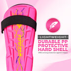 Zodiac Soccer Shin Guard with Detachable Ankle Protection-Pink - Vizari Sports