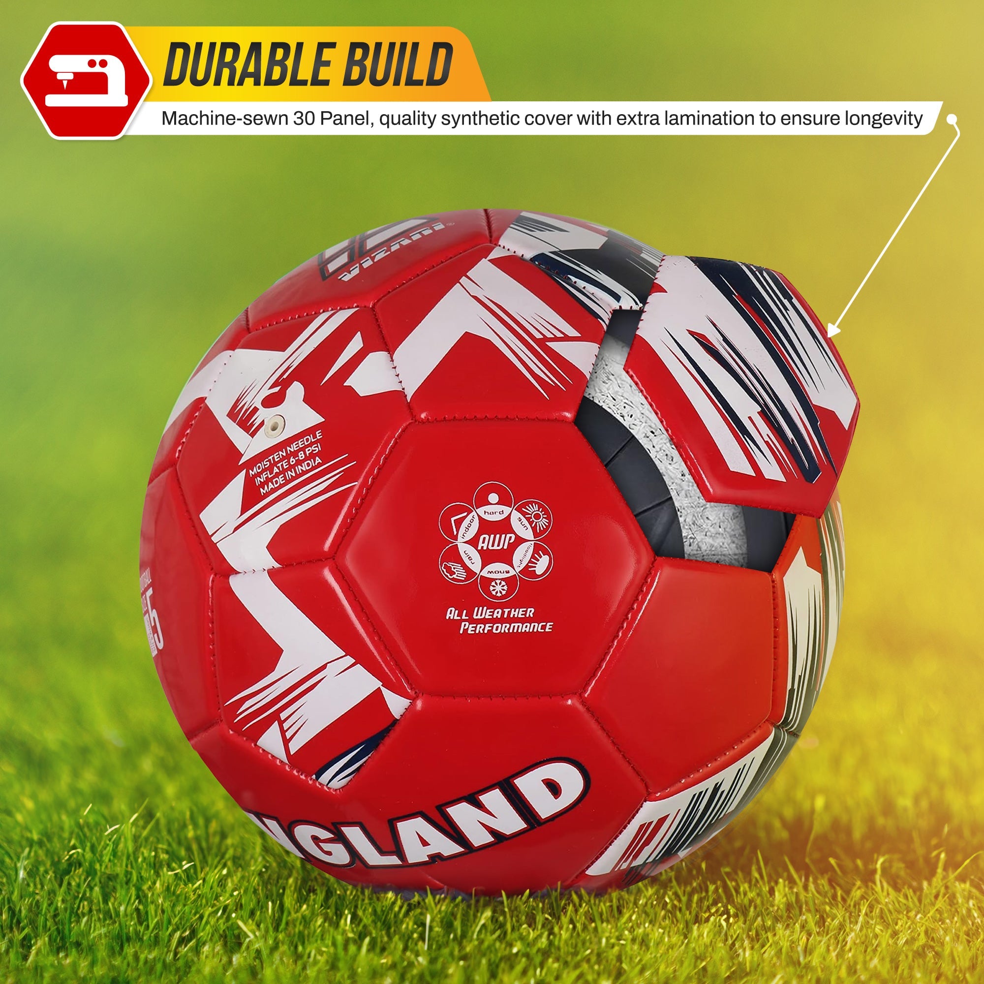 Vizari National Team Soccer Balls – England Red