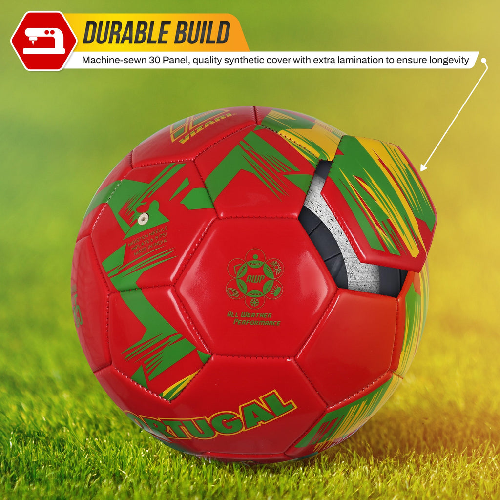 National Team Soccer Balls-Portugal Red - Vizari Sports