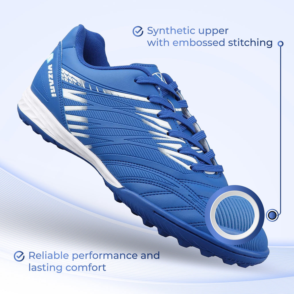 Vizari Valencia Turf Soccer Shoes – Royal/White