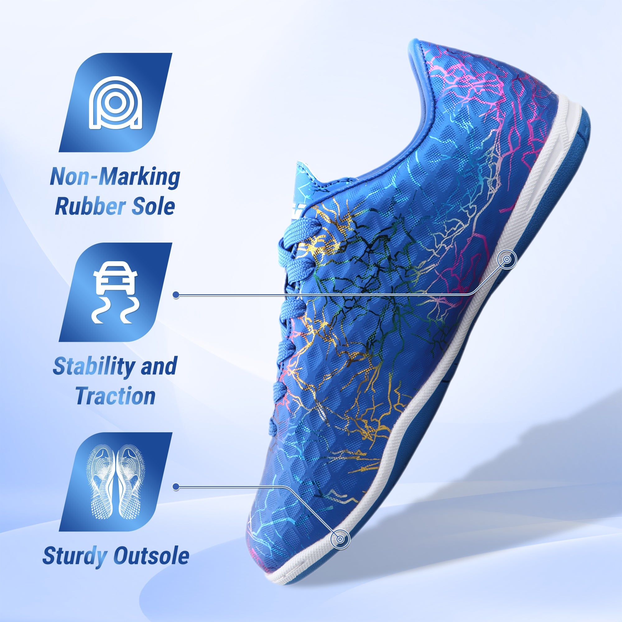 Vizari Zodiac Junior Indoor Soccer Shoes – Blue