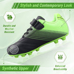 Vizari Loma Velcro Firm Ground Soccer Cleats – Black/Green