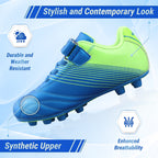 Vizari Sports Loma Velcro Youth Firm Ground Soccer Cleats - Blue/Green