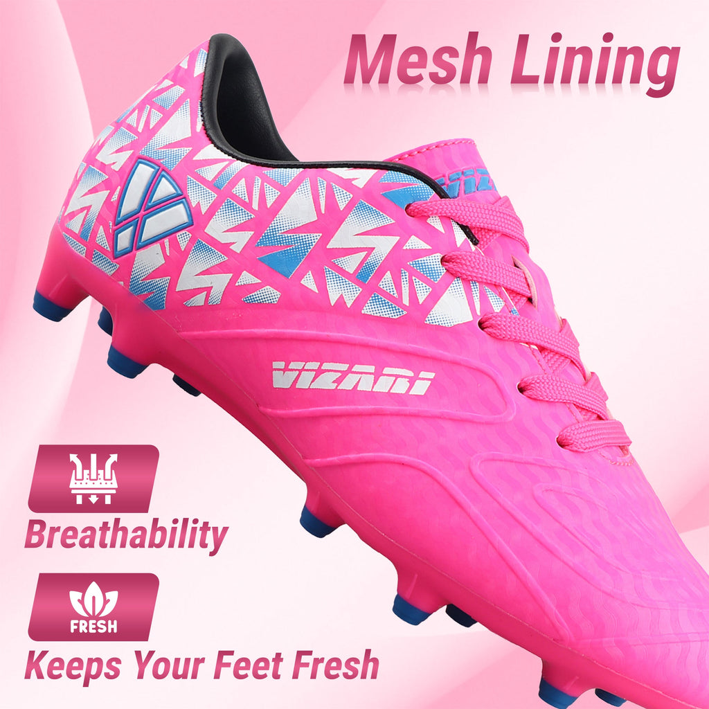 Vizari Pismo Junior Firm Ground Soccer Cleats – Pink