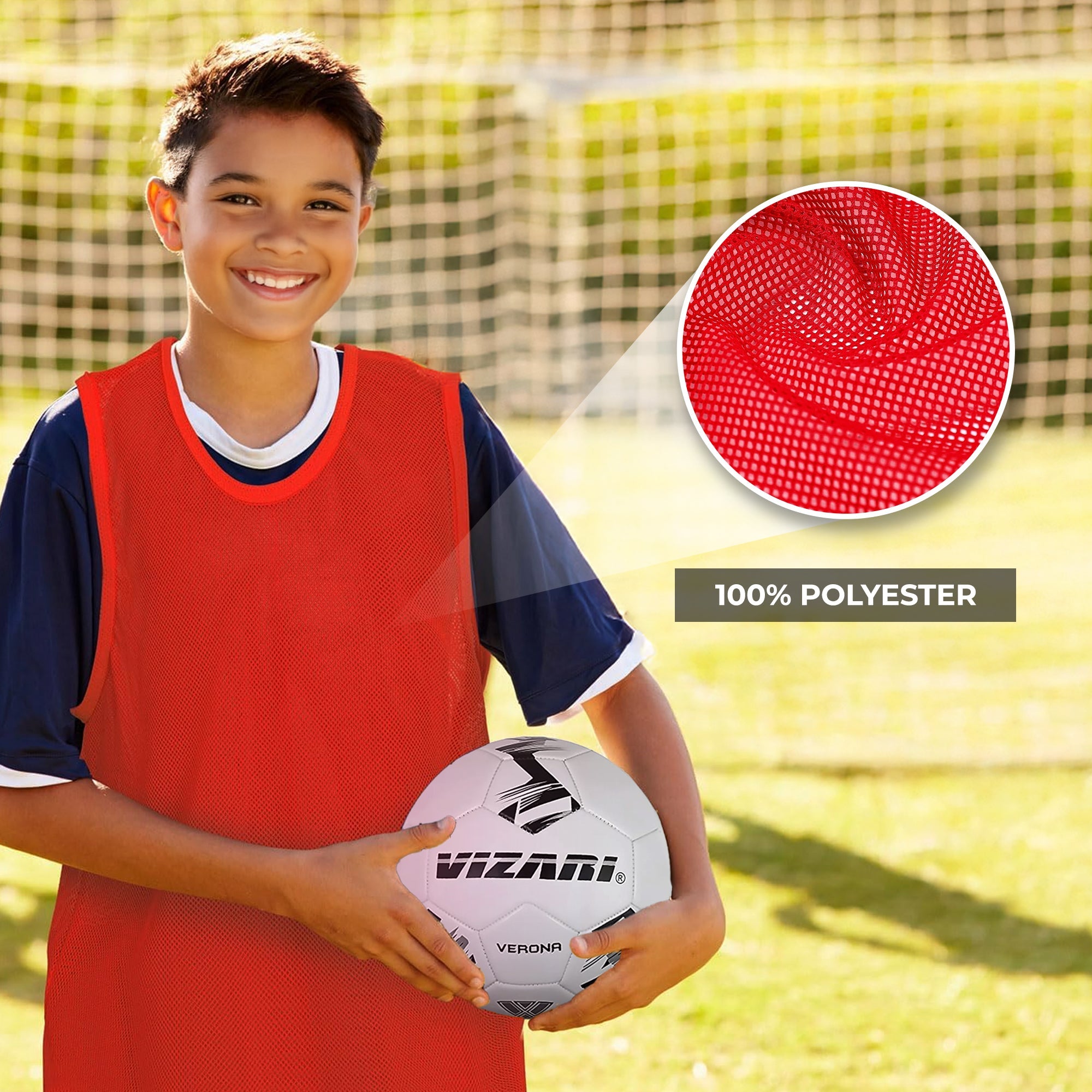 Scrimmage Vest-Red - Vizari Sports
