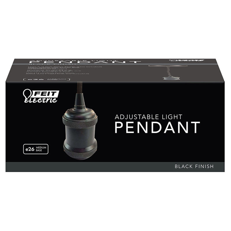 Pendant Adj Blk 55'' 60W (Pack Of 1)