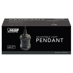 Pendant Adj Blk 55'' 60W (Pack Of 1)