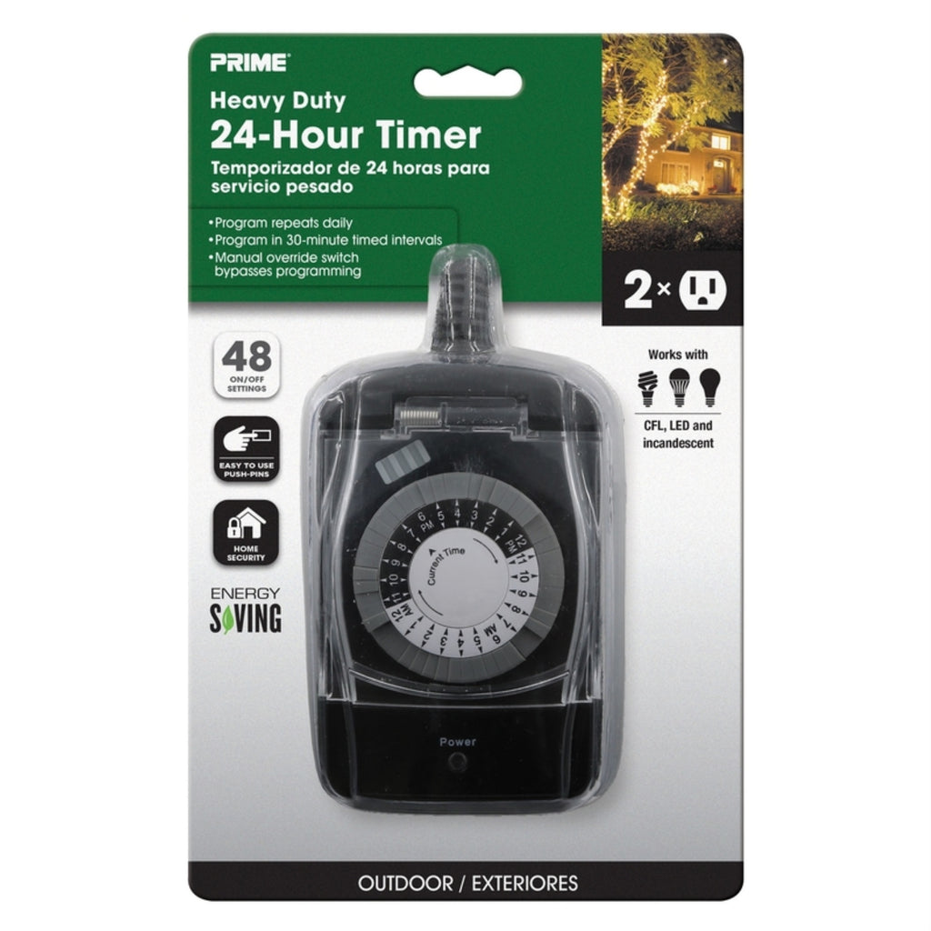 Timer Outdr 24Hr W/Out (Pack Of 1)