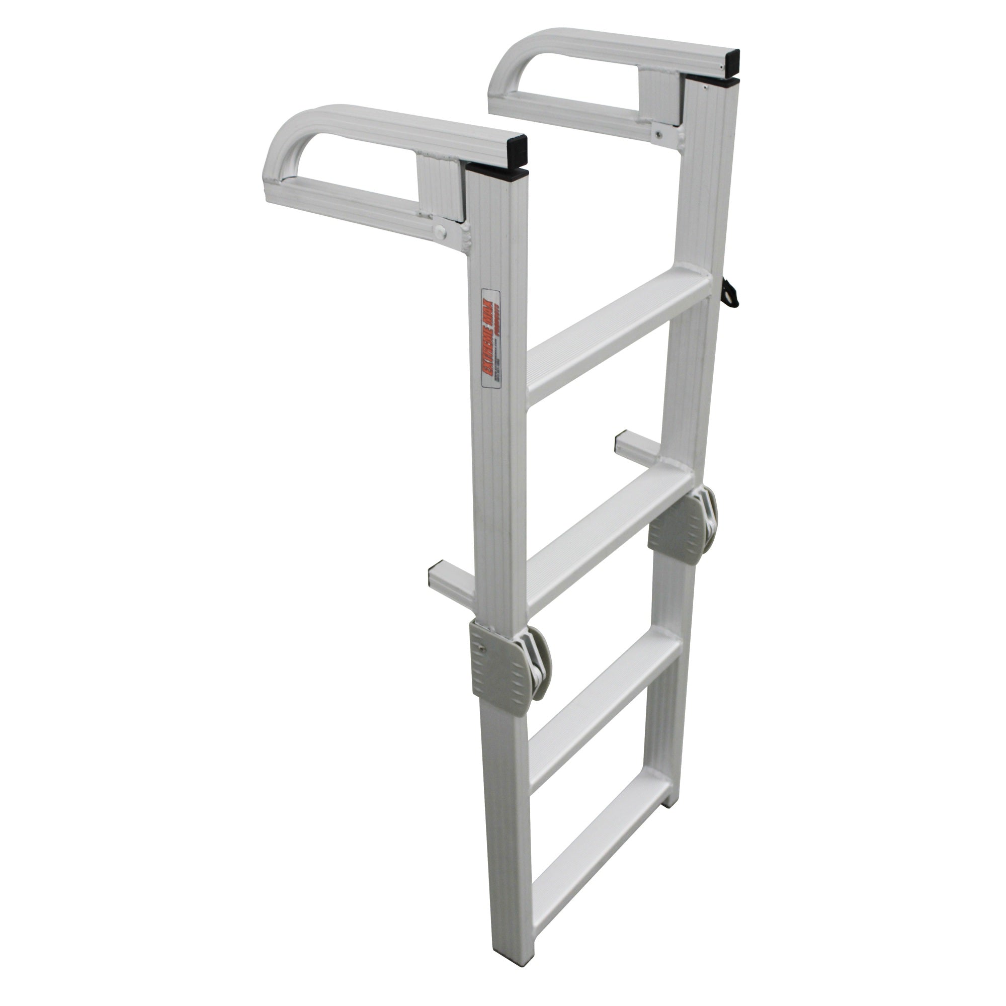 Extreme Max 3005.4089 Aluminum 4Step Compact Folding Pontoon Boarding Ladder