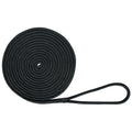Extreme Max 3006.2126 Boattector Double Braid Nylon Dock Line - 1/2'' X 25', Black