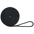Extreme Max 3006.2126 Boattector Double Braid Nylon Dock Line - 1/2'' X 25', Black
