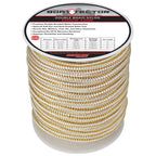Extreme Max 3006.2329 Boattector Double Braid Nylon Dock Line - 3/4'' X 60', White & Gold
