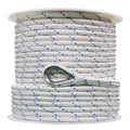 Extreme Max 3006.2529 Boattector Double Braid Nylon Anchor Line With Thimble - 1/2'' X 800', White W/ Blue Tracer