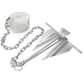 Extreme Max 3006.6719 Complete Slip Ring Anchor Kit with Rope / Anchor Chain / Shackle  #10 / 5 lbs.