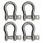 Extreme Max 3006.8318.4 Boattector Stainless Steel Anchor Shackle - 3/8'', 4-Pack