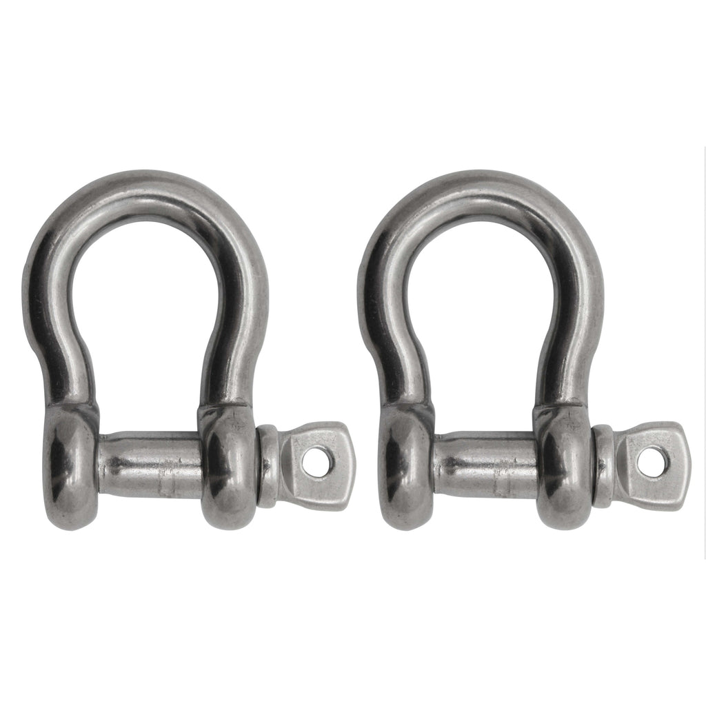 Extreme Max 3006.8324.2 Boattector Stainless Steel Anchor Shackle - 1/2'', 2-Pack