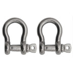 Extreme Max 3006.8324.2 Boattector Stainless Steel Anchor Shackle - 1/2'', 2-Pack