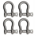 Extreme Max 3006.8329.4 Boattector Stainless Steel Anchor Shackle - 3/4'', 4-Pack