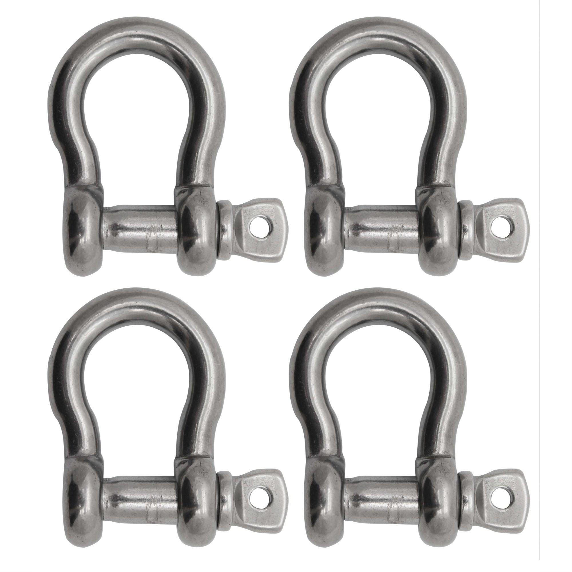 Extreme Max 3006.8329.4 Boattector Stainless Steel Anchor Shackle - 3/4'', 4-Pack