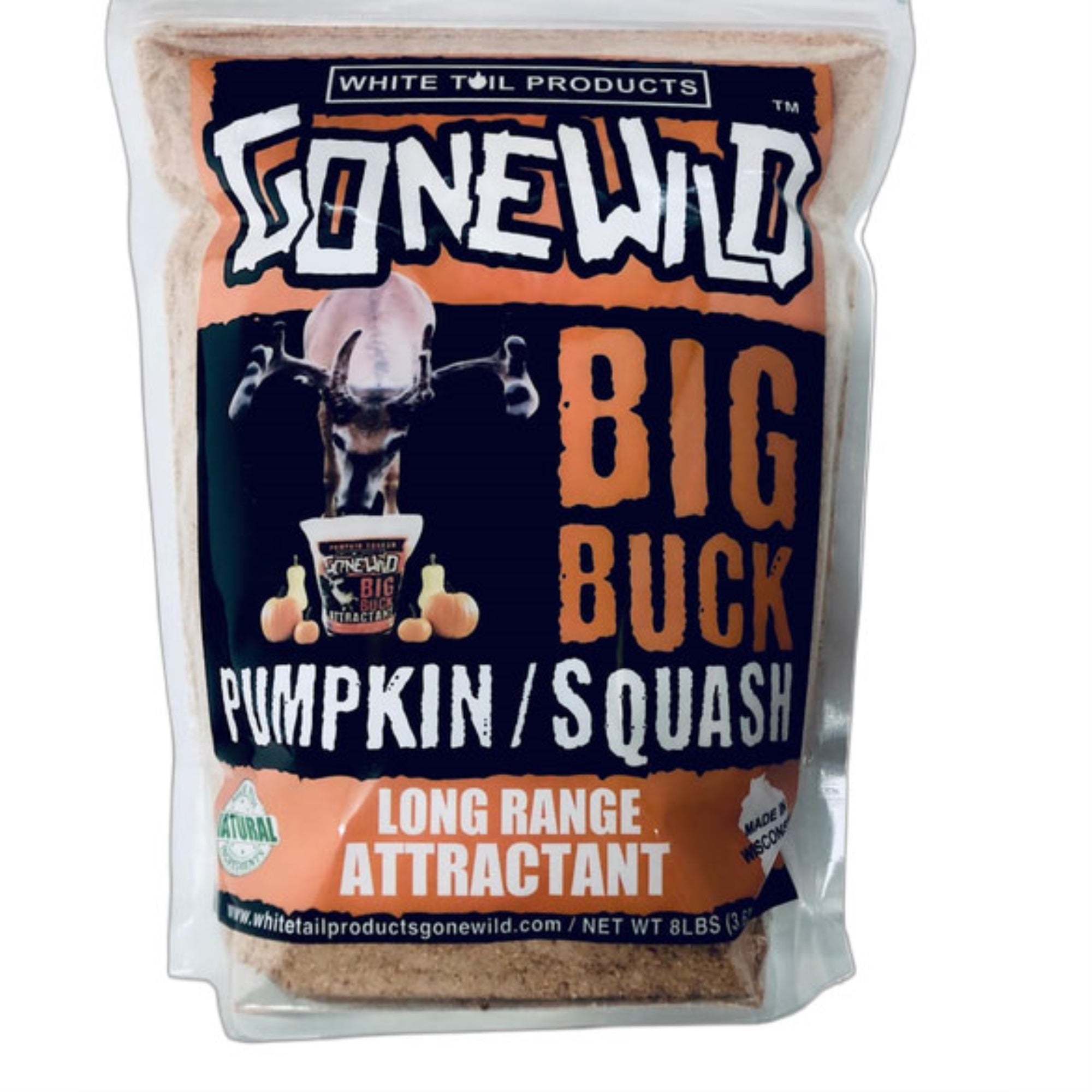 Whitetail Products Gone Wild 0261 Big Buck Attractant Pumpkin/Squash  8 lbs.