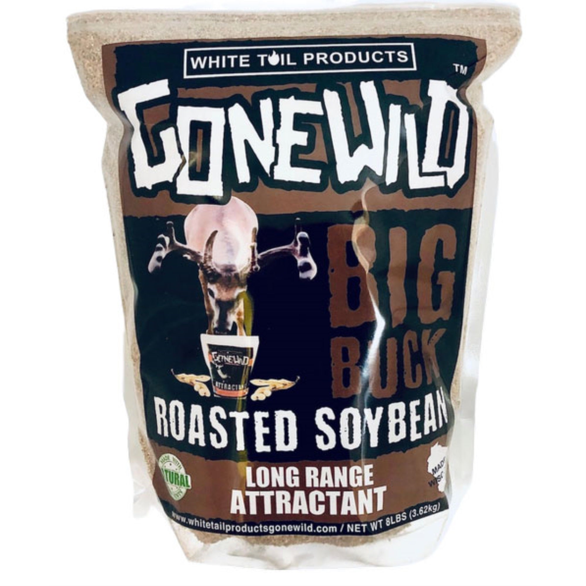 Whitetail Products Gone Wild 5008 Big Buck Attractant Roasted Soybean  8 lbs.