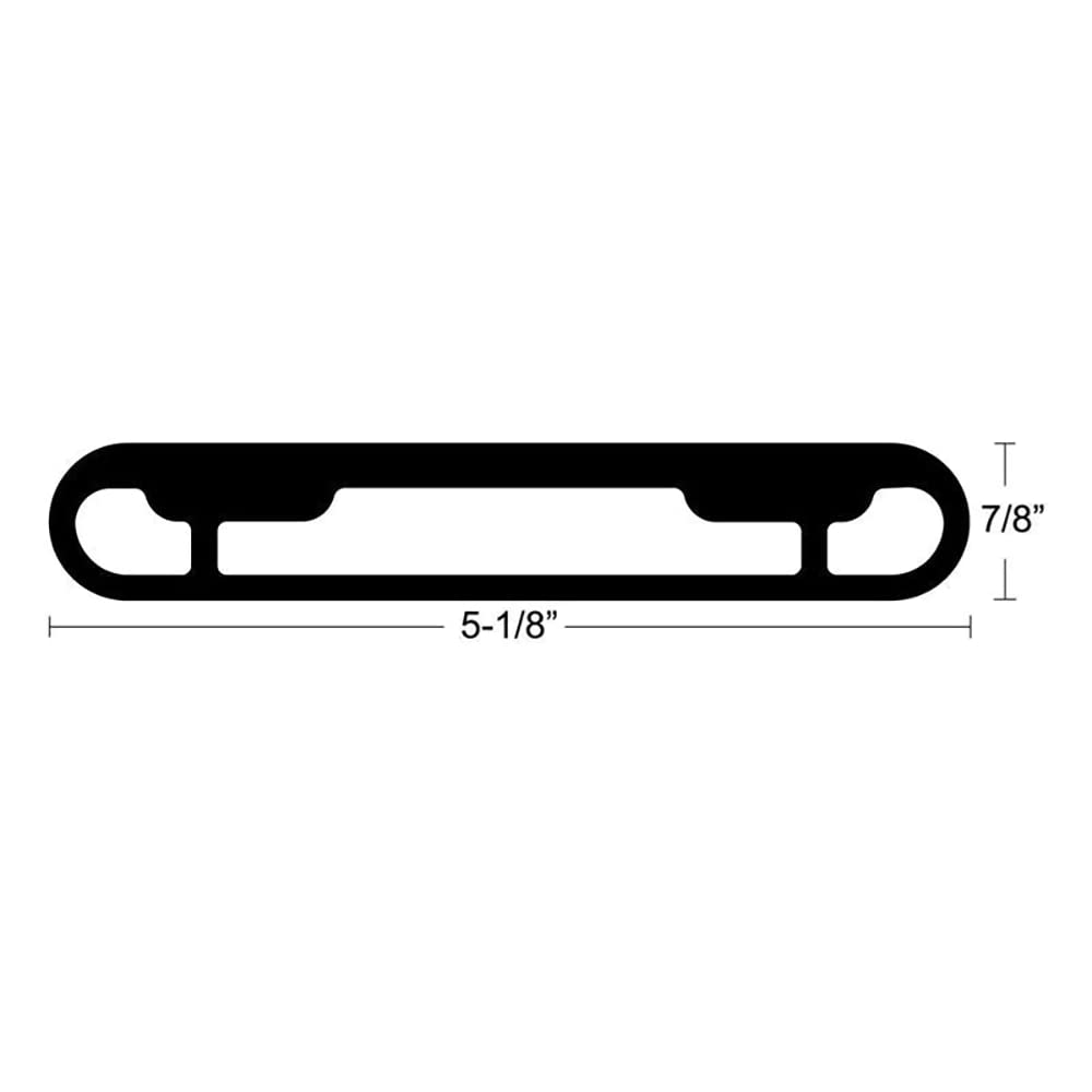 Taco Metals Taco T-Top Extrusion Plate Pre-Drilled For Grand Slams - 20'' - Pair