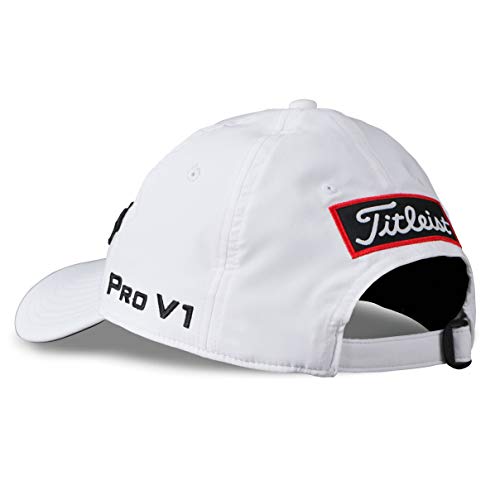 Titleist Men'S Tour Performance Golf Hat, Staff White/Black