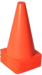 Alyoen 9 Inch Orange Traffic Cones, Plastic Sports Cones, Soccer Training Cones For Outdoor Activity & Festive Events (Sets Of 1