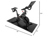 Powr Labs Bike Mat Compatible With Peloton, Treadmill, Exercise Equipment, Elliptical, Walking Pad, Indoor Bike Trainers, Home G
