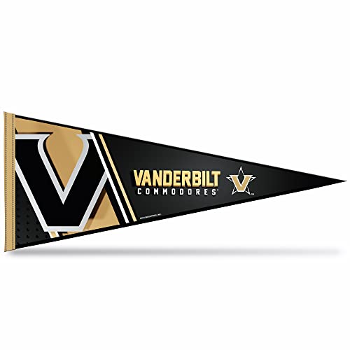 Rico Industries Ncaa Vanderbilt Commodores Primary 12'' X 30'' Felt Wall D  Cor Pennant - Great For Home/Bed Room/Man Cave D  Co