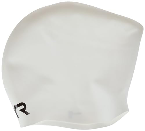 Tyr Long Hair Wrinkle-Free Silicone Swim Cap, White