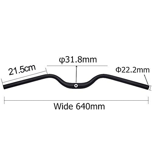 Upanbike Urban Road Bike Bicycle Retro Handlebar 31.8Mm Moustache Shape Wide 640Mm