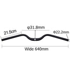 Upanbike Urban Road Bike Bicycle Retro Handlebar 31.8Mm Moustache Shape Wide 640Mm