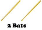 Wiffle Ball And Bat Combo Set, 10 Wiffle Balls Baseballs, 2 Bats, 1 Roll Bat Tape, And Pitching Guide