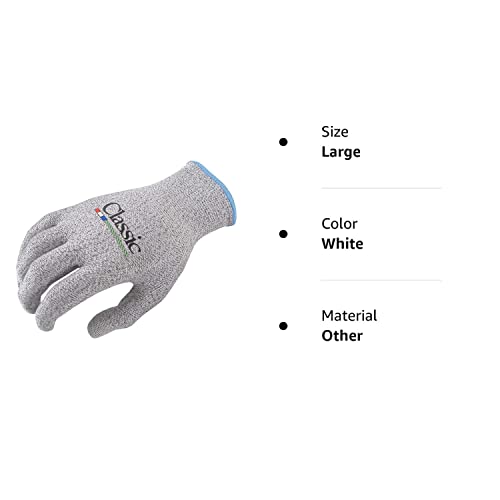 Classic Rope Breathable High Performance Roping Gloves Touchscreen Compatible 6 Pack, White, Large