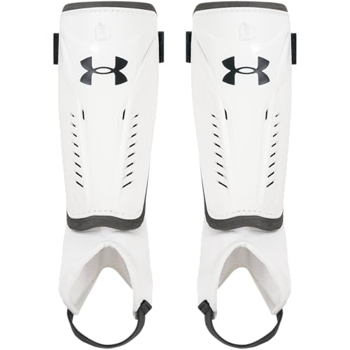 Ua Challenge Shin Guard Yth White/Black M