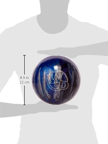 Columbia 300 White Dot Blue/Black/Silver Bowling Ball (8)