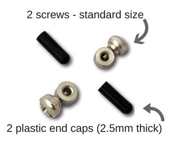 Fit Vikings Replacement Cable For Speed Jump Rope - 2 X 10Ft Replacement Cords - With Screws And End Caps